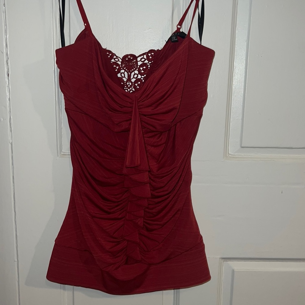 Womens sexy tank with lace back